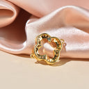 Baguette Clover Charm, Gold Four Leaf Baguette Charm For Necklace And Bracelet,CPG2431, CNG072