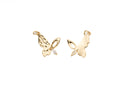 Gold Butterfly Charm, CZ Gold Butterfly Charm, Dainty Charm Jewlery, CPG2036