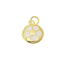 18k Gold Soccer Charm, Sports Charms, Gift For Soccer Players, Soccer Ball, Soccer ball Charm, CPG2259