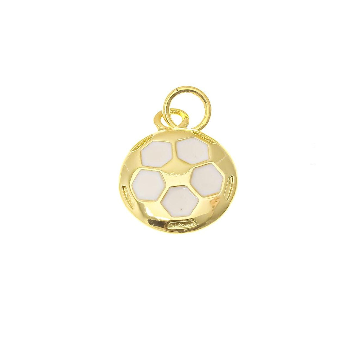 18k Gold Soccer Charm, Sports Charms, Gift For Soccer Players, Soccer Ball, Soccer ball Charm, CPG2259