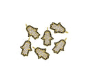 Gold Hamsa Charm With CZ,Hamsa Amulet Charm For Necklace And Bracelet,Pave CZ Hamsa Protection  Pendant,CPG603