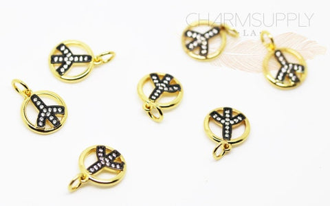 Peace CZ Charm/ Pendant MP28-001