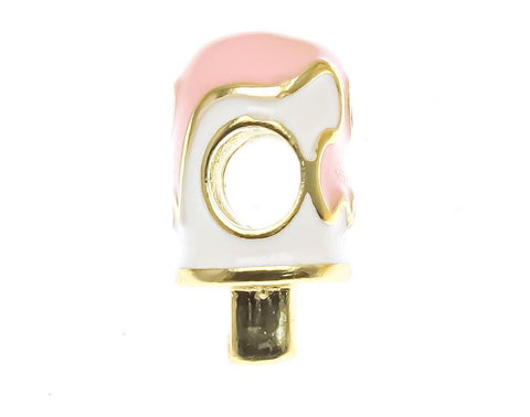 Ice Cream Charm, Charms for kids, Summer Party Charm, Cute Ice Cream Charm for Necklace or Bracelet, Ice Cream Slider Charm, CPG1749