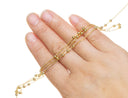 Gold Bead Ball Chain,3MM Satellite Bead Ball Chain For Jewelry Making,Alternating Beaded Chain,Chain For Necklace And Bracelet,CHG070