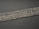 Natural Grey Zircon Beads, Pepper Zircon Beads, 2mm, 3mm and 4mm, FR142, FR144, FR145