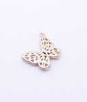 Gold Butterfly cz Baguette set, 16x13mm, Sideway Pendant, gold butterfly pendant, CPG093,CPS093