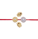 Gold Or Silver CZ Spacer Bead,Tiny Spacer Bead Charm For Bracelet And Necklace,Spacer Bead For 1mm Cord Or Elastic, SPG-SPS138