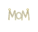 Mom Monogram Charm,Mom Word Monogram Charm,Mother’s Day Gift,Gift For A Mother, 1 pc,5pcs or 10pcs, Wholesale,CNG033