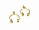 18k Dainty Gold Music Headphones, Gold Headphones Charm, Gold Headphones Pendant, CPG1751