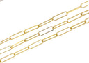 Gold Elongated 22MM Paperclip Chain,Paperclip Chain For Jewelry Making,Large Paperclip Chain For Necklace And Bracelet,CHG0084
