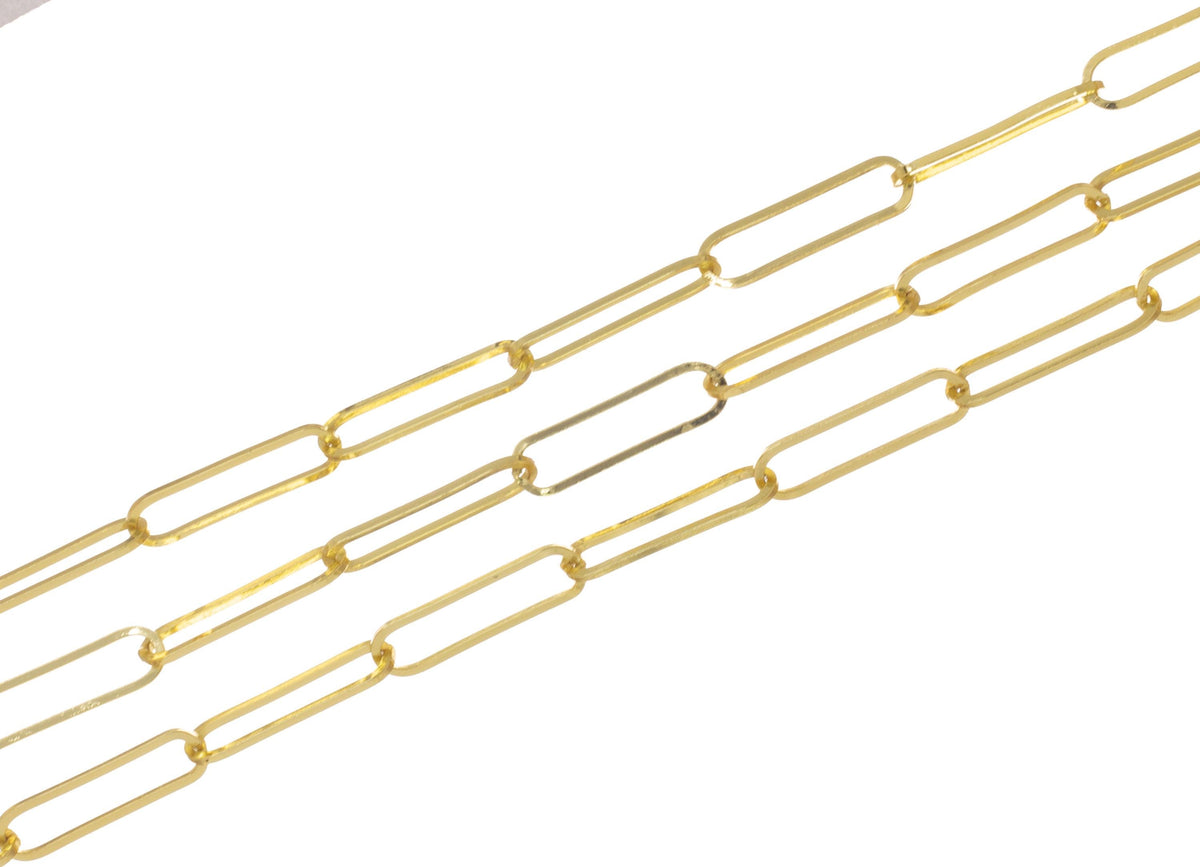 Gold Elongated 22MM Paperclip Chain,Paperclip Chain For Jewelry Making,Large Paperclip Chain For Necklace And Bracelet,CHG0084