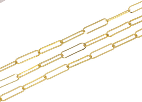 Gold Elongated 22MM Paperclip Chain,Paperclip Chain For Jewelry Making,Large Paperclip Chain For Necklace And Bracelet,CHG0084