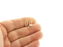 Safety Pin Heart Charm,Gold Safety Heart charm,Dainty Safety Pin Heart Charm, CPG025A,CPG025B