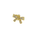 Dainty Gold Ribbon Bow Tie Charm,Minimalist Small Ribbon Charm,Timeless CZ Mini Ribbon Bow Tie Charm For Jewelry,CPG1159-CPS1159