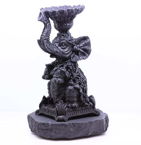 Shungite Trunk Up Elephant Statue, Altar, Home decor, Root Chakra, EMF protection, Meditation, Protection, Home Decor, Detox, Purification
