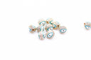 Evil eye Pave Turquoise Enamel Ball (7.5-8mm,10mm)
