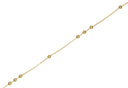 Gold Bead Ball Chain,3MM Satellite Bead Ball Chain For Jewelry Making,Alternating Beaded Chain,Chain For Necklace And Bracelet,CHG070