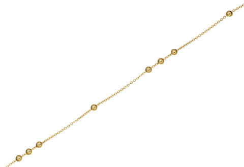Gold Bead Ball Chain,3MM Satellite Bead Ball Chain For Jewelry Making,Alternating Beaded Chain,Chain For Necklace And Bracelet,CHG070