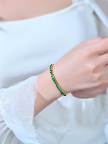 Tennis Bracelets,Classic And Timeless Design,Diamond Tennis Bracelet with Adjustable Closure.