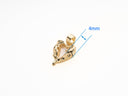 Melting Heart Pendant,Dripping Heart Charm,Gold Crying Heart Charm,Mother Of Pearl Heart Charm With Gold,1 pc,5 pcs Or 10pcs,WHOLESALECPG471