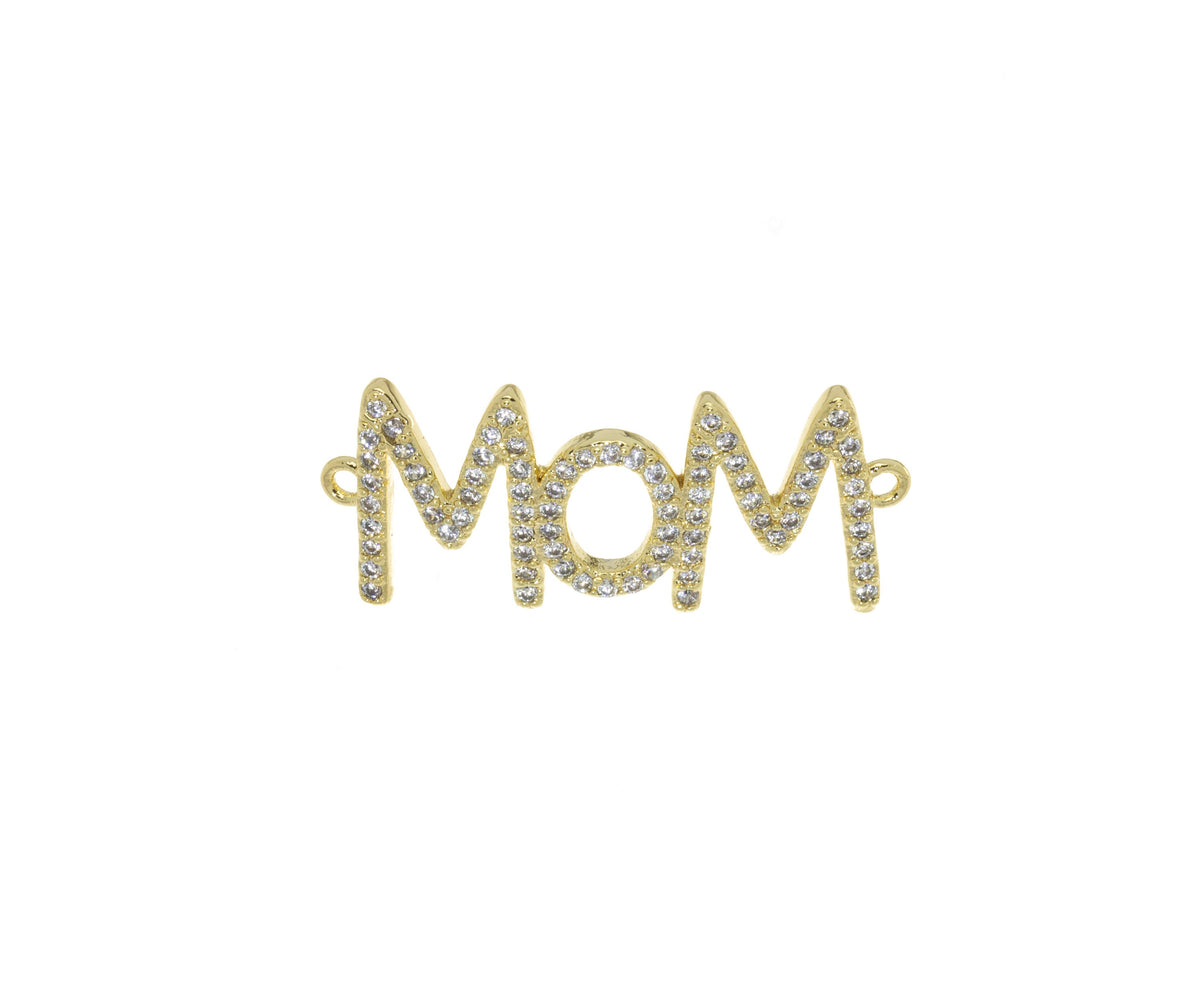 Mom Monogram Charm For Bracelet Making,Mom Word Monogram Bracelet Connector Charm,Mother’s Day Gift,1 pc,5pcs or 10pcs,CNG048