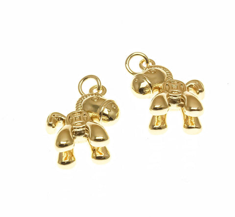 18k Gold or Silver Horse Charm or Pendant, Rocking Horse, Cowboy Jewelry, Gifts,  Animal Jewelry, Minimalist Jewelry, CPG1372, CPS1372