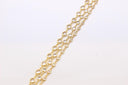 18k Gold Or Silver Plated  CZ Diamond by the ft Round Shape Chain, CZ Pave, for Necklace/Bracelet, 4, 5, or 6 mm, CHG1063-1065