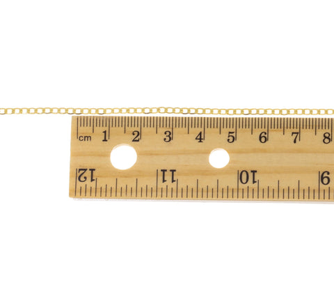 Gold 2.5mm Curb Cuban Chain,Dainty Curb Chain For Jewelry Making,Cuban Curb Chain For Necklace And Bracelet,CHG0086