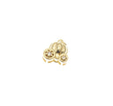 18k Gold Pumpkin Carriage Charm, CZ Princess Carriage, Pumpkin Carriage, Romantic Charm, DIY Jewelery, CPG2252