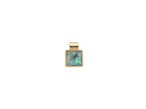 Abalone Gold Square Charm,Square Charm With Abalone,Dainty Geometric Charm, 1 pc,5 pcs Or 10pcs, WHOLESALE,CPG301