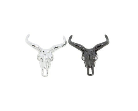 Longhorn Cattle Skull Charm Pendant,CPG414