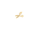 18k Gold Plated Scissor Pendant Charm, CZ Dainty scissor charms, Charms for hair stylist or hairdresser, Pendant Bracelet Necklace, CPG1586