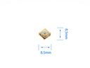18k Gold All seeing Eye Bead Spacer, Evil Eye, Eye of Providence, Third Eye Bead or Spacer, SPG052