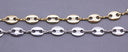 Gold or Silver Button Chain, Infinity link Chain, Button Oval Link Chain, 7x5.5mm,CHG043-CHS043