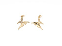 CZ Paved Gold Butterfly, Sparkly Butterfly charm for necklace or earrings, Dainty charm, CPG772