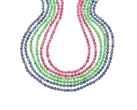4mm Micro Faceted  Round AAA Zircon Beads,Round Zircon Faceted  Beads,3 Different Colors Of Sparkly Round Beads.E1-E2-E7