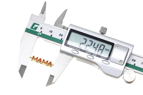Mama Word Connector Charm For Bracelet,Monogram Mama Connector Bracelet Charm,Gold Mama Bracelet Charm With Enamel,CNG154