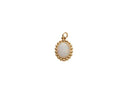 Pearled Opal Pendant, Vintage Look, Opal Pendant for Necklace, Gold Plated Opal Gemstone, CPG2056