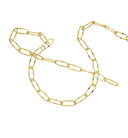Oval Paperclip Chain With Diamond Cut,Gold Oval Paperclip Chain,Paperclip Chain For Jewelry Making,Chain For Necklace,Bracelet,CHG055