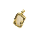 White Mother Of Pearl Pendant,Gold MOP Charm ,Dainty Mother Of Pearl charm,CPG303