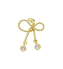 Ribbon Bow Tie Charm,Minimalist Ribbon Bow Tie CZ Charm,Timeless Bow Tie Charm For Jewelry,CPG2052-CPG2053