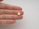 18k Gold All seeing Eye Bead Spacer, Evil Eye, Eye of Providence, Third Eye Bead or Spacer, SPG052