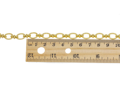 Gold Oval Twisted Braided Chain,Twisted Oval Rope Link Chain For Jewelry Making,Oval Chain For Necklace And Bracelet,CHG0083