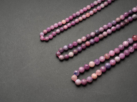 Real Genuine Natural Purple Pink Ruby Gemstone Faceted, 3 Different Styles, 8mm, 7mm, 6mm FR127, FR153, FR128