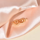 18k gold plated cz infinity connector, 12x5.5mm,CNG654