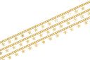 Gold Star Curb Link Chain,Star Gold Chain For Jewelry Making,Star Curb Link Gold Chain,Shiny Gold Star Chain,CHG0072