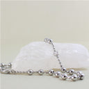 Dainty Ball Bead Bracelet with Center Sparkle CZ & Extender Chain, BRG-BRS112