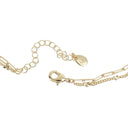 Dainty Multi-Chain Pearl Floral Bracelet with Extender Chain, BRG-BRS111