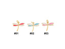 Gold Enamel Dragonfly Charm,Red Blue Pink Dragonfly Charms,Dainty Dragonfly Charm For Jewelry Making,Enamel Dragonfly Charm,CPG1561