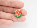 Enamel Watermelon Pendant,18K Gold 3D Watermelon Charm, Fruit Pendant, Enamel Fruit Pendant, DIY Jewelry Making Supplies, 14x13mm, CPG1744